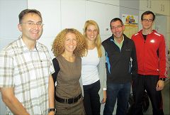 von links nach rechts: Stefan Schulz, Shahrazad Schüller, Judith Wirth, Harald Neumann, Christian Kirberger